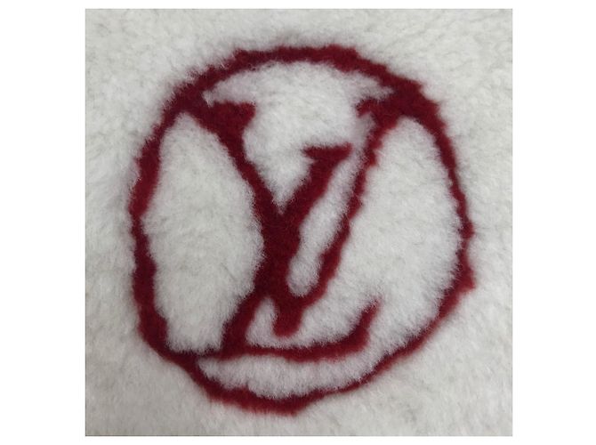 Sciarpa Darling in Monogramma Fiore Louis Vuitton Bianco Rosso - vista 4