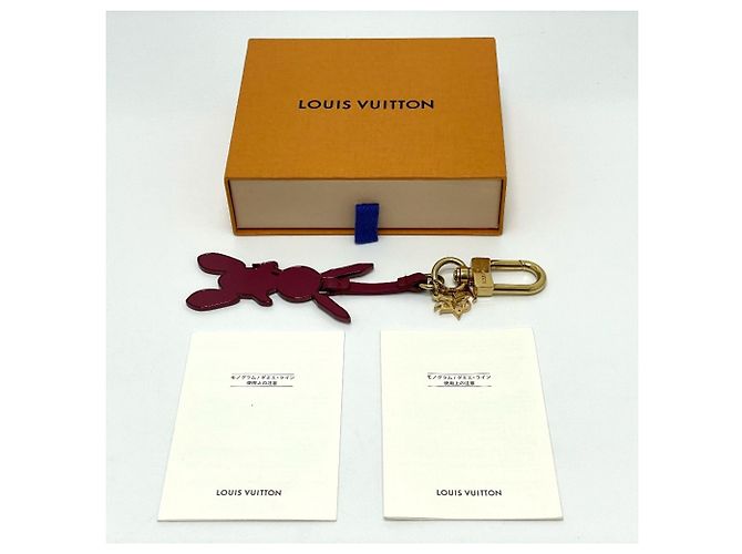 Portachiavi a forma di borsa LV Rabbit Jeff Koons M62735 di Louis Vuitton Bordò - vista 8