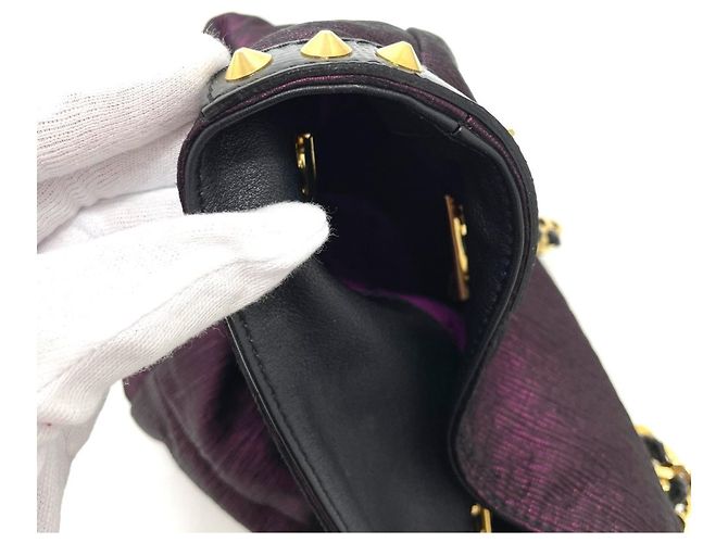 Néonoé Borsa tote NeoNoe Double Gesture di Louis Vuitton Nero Porpora - vista 11