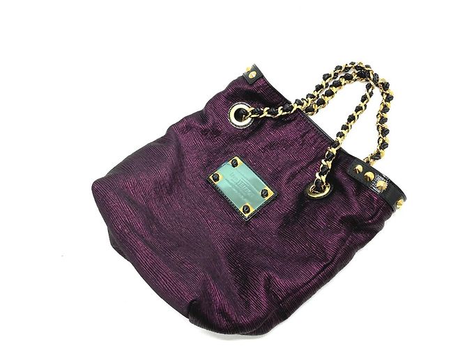 Néonoé Borsa tote NeoNoe Double Gesture di Louis Vuitton Nero Porpora - vista 15