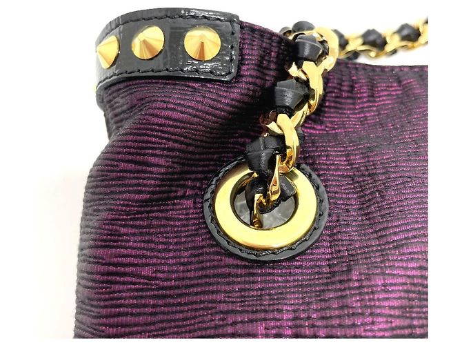 Néonoé Borsa tote NeoNoe Double Gesture di Louis Vuitton Nero Porpora - vista 8