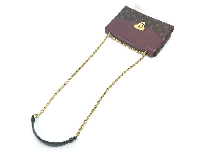 Louis Vuitton Monogram Saint-Placide Shoulder Bag Brown Dark red - view 6