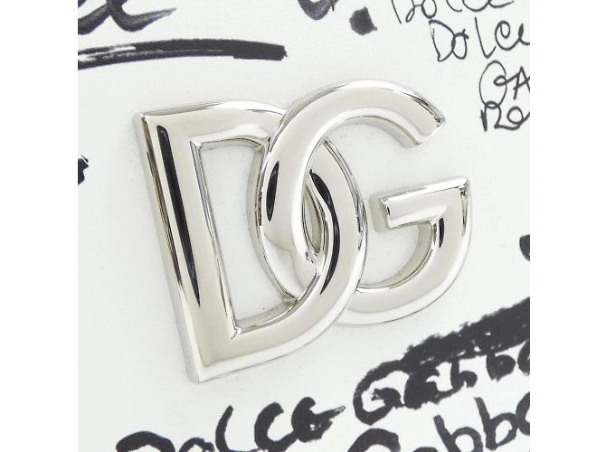 Borsa a mano nera e bianca Dolce & Gabbana Nero Bianco - vista 5