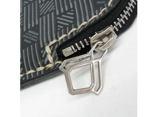 Bolso de mano de cuero Moreau Castaño Negro - vista 9