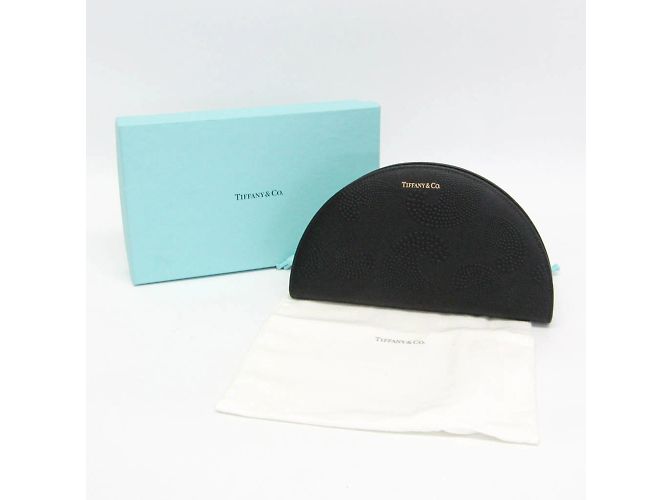 Tiffany & Co Cartera larga de cuero Half Moon de Tiffany Negro - vista 2