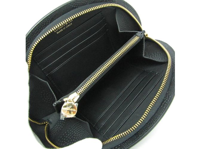 Tiffany & Co Cartera larga de cuero Half Moon de Tiffany Negro - vista 4