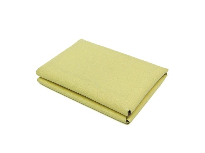 Hermès Tarjetero Calvi Duo de cuero Epsom Hermes Amarillo - vista 3