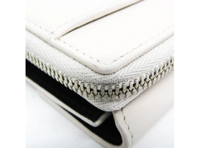 Billetera Compacta Envelope Balenciaga Negro Blanco roto - vista 7