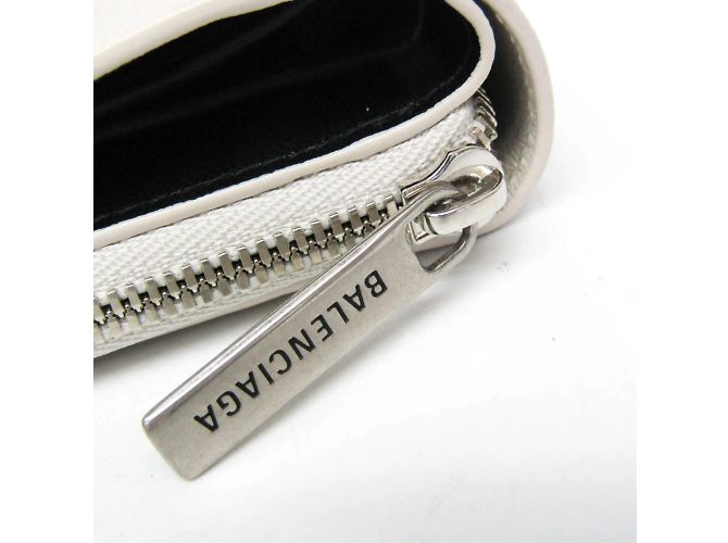 Billetera Compacta Envelope Balenciaga Negro Blanco roto - vista 9