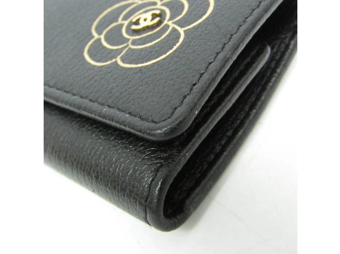 Damentasche aus Leder mit Camellia von Chanel Schwarz - Ansicht 4