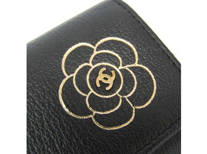 Damentasche aus Leder mit Camellia von Chanel Schwarz - Ansicht 8