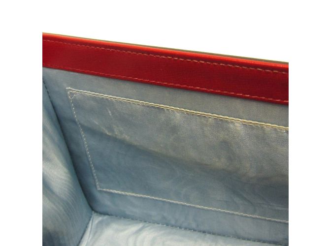 Borsa a spalla in pelle Gucci GG Marmont Double G 589474 per donna Rosso - vista 15
