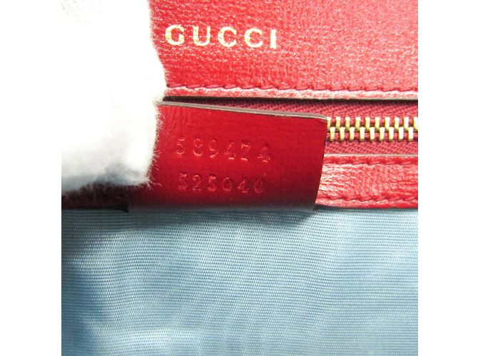 Borsa a spalla in pelle Gucci GG Marmont Double G 589474 per donna Rosso - vista 19