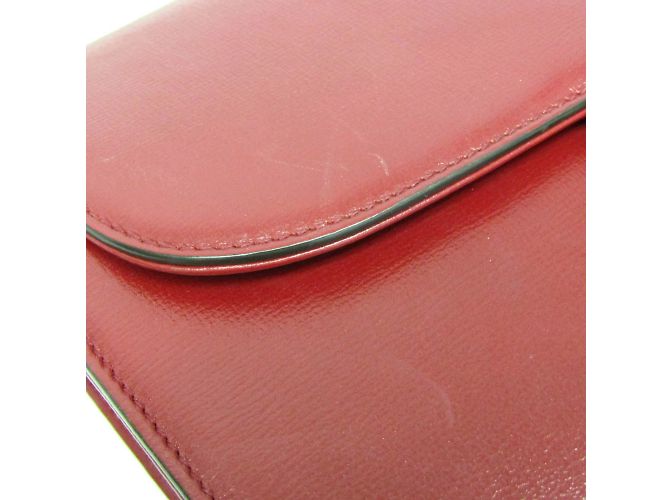 Borsa a spalla in pelle Gucci GG Marmont Double G 589474 per donna Rosso - vista 6