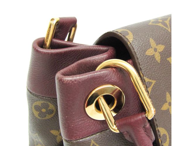 Borsa Louis Vuitton Monogram Olympe M40816 Marrone - vista 7