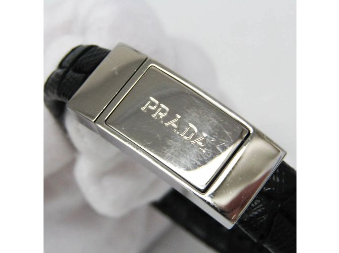 Bracciale in pelle Prada SAFFIANO 2IB150 Nero - vista 7