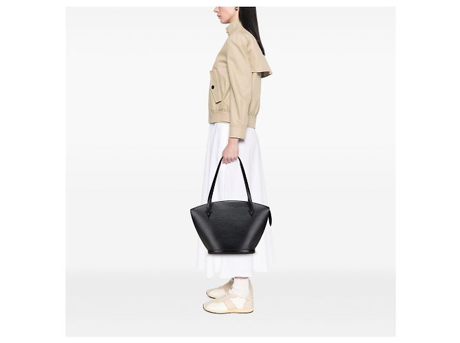 Louis Vuitton Saint Jacques GM in Epi Nero con Tracolla Lunga - vista 10