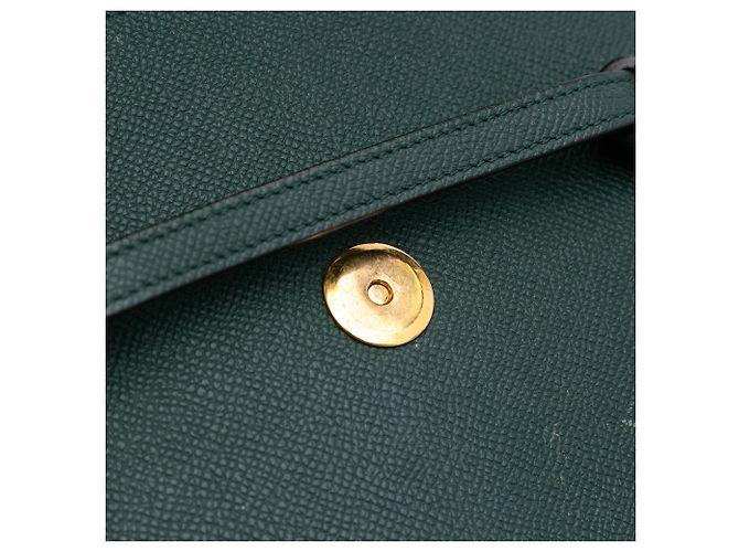 Belt Bag Céline Bolsa de cinto em couro de bezerro granulado nano verde Celine Verde escuro - vista 10