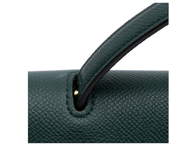 Belt Bag Céline Bolsa de cinto em couro de bezerro granulado nano verde Celine Verde escuro - vista 11
