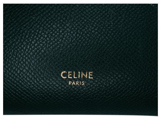 Belt Bag Céline Bolsa de cinto em couro de bezerro granulado nano verde Celine Verde escuro - vista 5