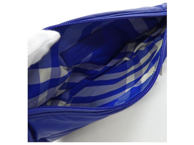 Borsa a mano Burberry blu - vista 6