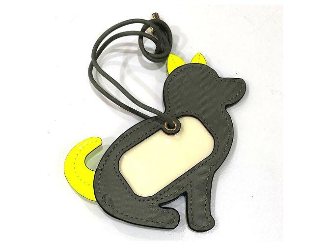 Charm per cane Porte Address Monogram in titanio Louis Vuitton Marrone - vista 2