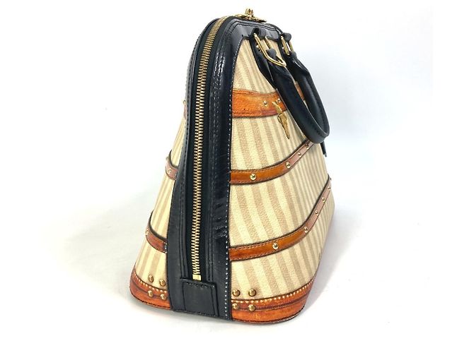 Borsa Alma PM trasformata Louis Vuitton M52348 Nero Beige - vista 3