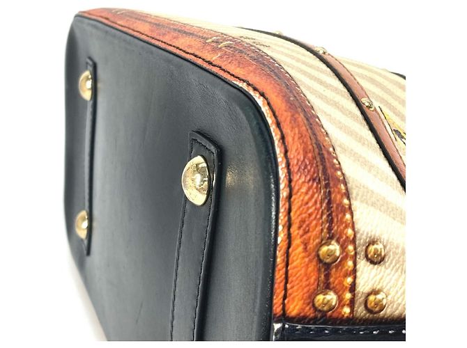 Borsa Alma PM trasformata Louis Vuitton M52348 Nero Beige - vista 8