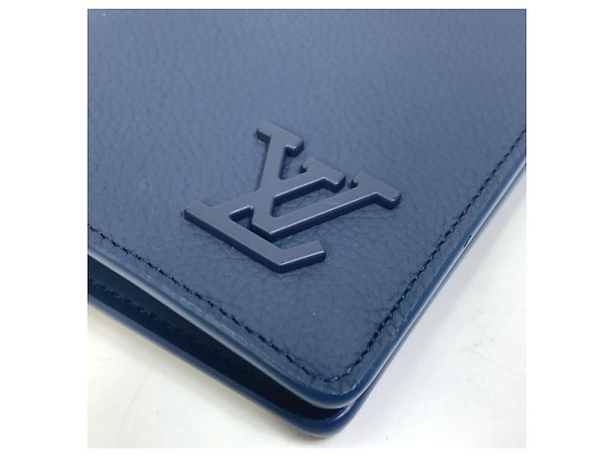 Portafoglio Bifold Long Brazza NM M81810 di Louis Vuitton Blu navy - vista 3