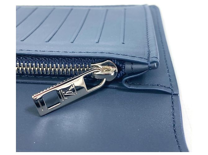 Portafoglio Bifold Long Brazza NM M81810 di Louis Vuitton Blu navy - vista 9