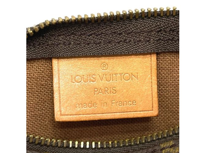 Borsa a mano Mini Speedy Pouch Monogram Louis Vuitton Marrone - vista 11