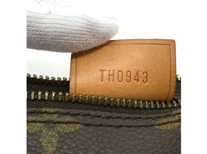 Borsa a mano Mini Speedy Pouch Monogram Louis Vuitton Marrone - vista 12