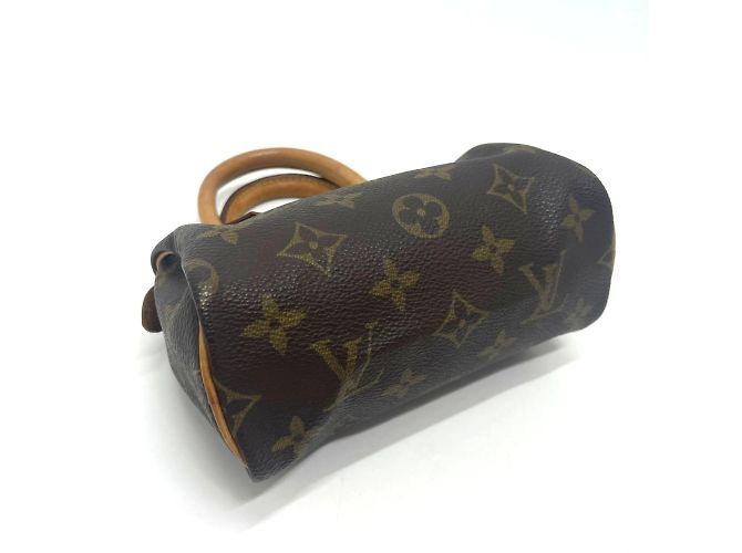 Borsa a mano Mini Speedy Pouch Monogram Louis Vuitton Marrone - vista 6