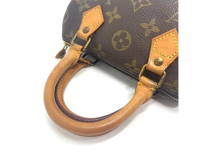 Borsa a mano Mini Speedy Pouch Monogram Louis Vuitton Marrone - vista 7