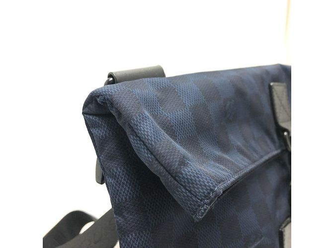Borsa a Spalla Louis Vuitton Damier Challenge Alizee Cup Nero Blu navy - vista 11