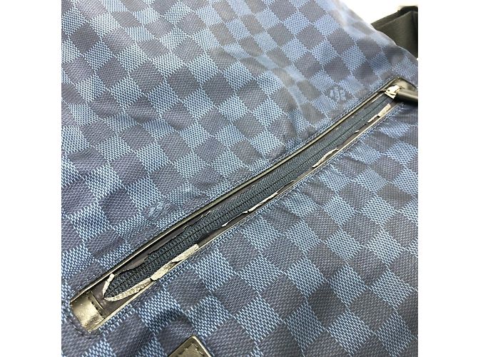 Borsa a Spalla Louis Vuitton Damier Challenge Alizee Cup Nero Blu navy - vista 13