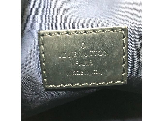 Borsa a Spalla Louis Vuitton Damier Challenge Alizee Cup Nero Blu navy - vista 14
