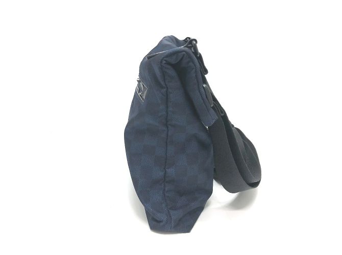 Borsa a Spalla Louis Vuitton Damier Challenge Alizee Cup Nero Blu navy - vista 4