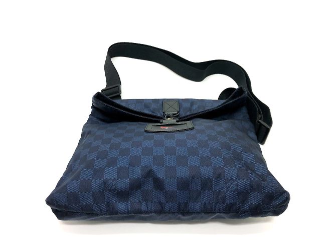 Borsa a Spalla Louis Vuitton Damier Challenge Alizee Cup Nero Blu navy - vista 5