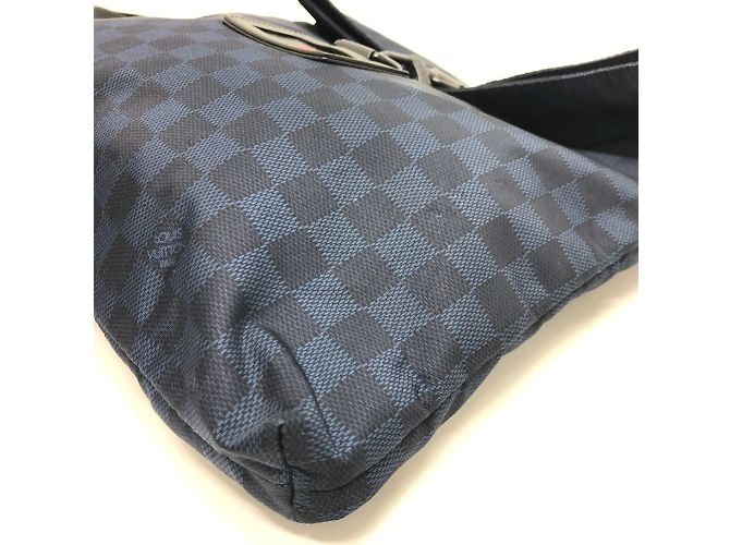 Borsa a Spalla Louis Vuitton Damier Challenge Alizee Cup Nero Blu navy - vista 8
