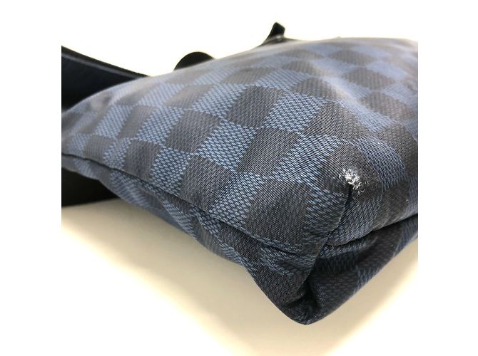 Borsa a Spalla Louis Vuitton Damier Challenge Alizee Cup Nero Blu navy - vista 9
