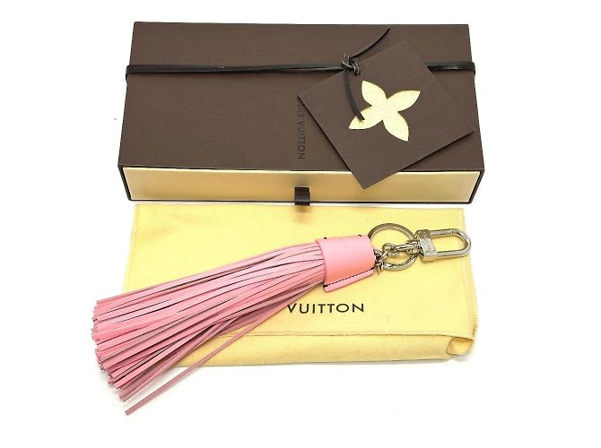 Portachiavi in pelle rosa Louis Vuitton - vista 10