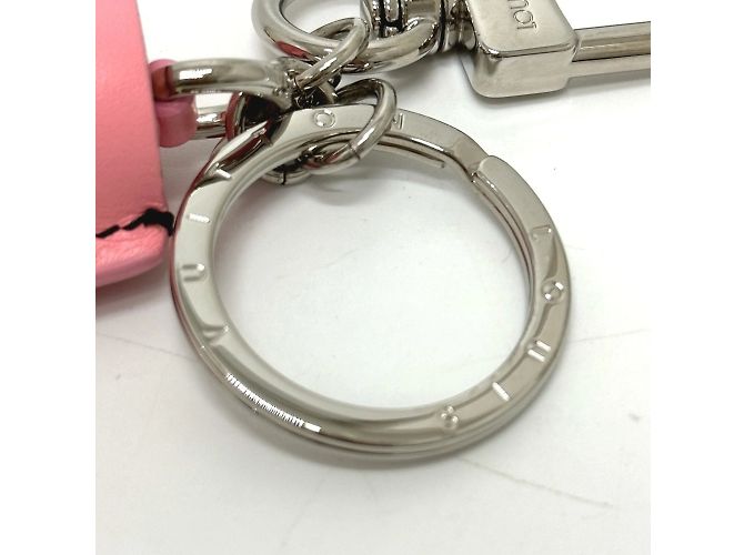 Portachiavi in pelle rosa Louis Vuitton - vista 6