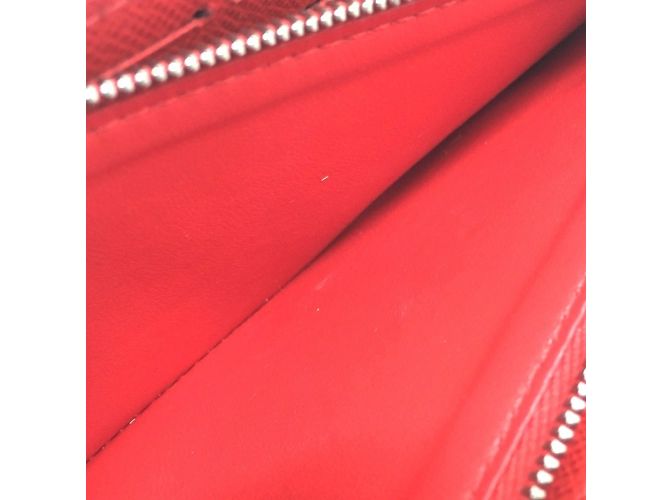 Cartera Larga Clemence de Cuero Epi Louis Vuitton Roja - vista 8