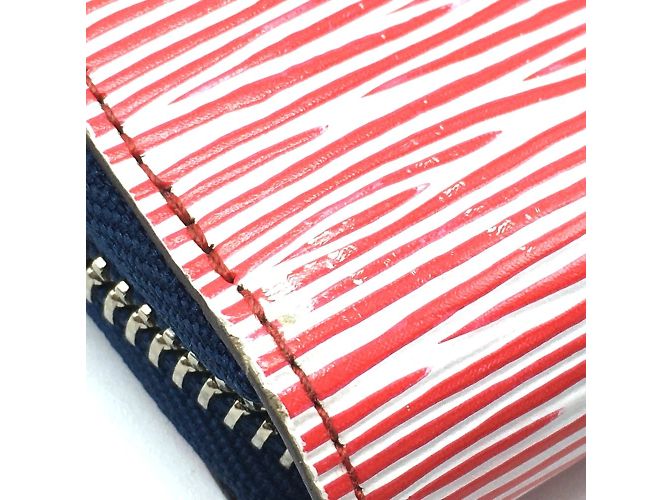 Cartera Zippy de denim Epi Louis Vuitton Roja - vista 5