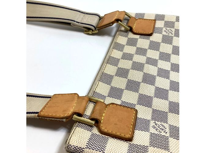Borsa a tracolla Pochette Bosphore Damier Azur di Louis Vuitton Bianco Blu - vista 10