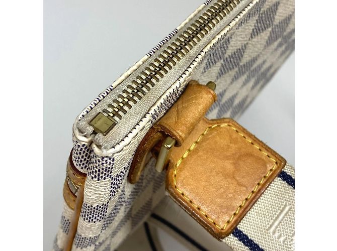 Borsa a tracolla Pochette Bosphore Damier Azur di Louis Vuitton Bianco Blu - vista 11