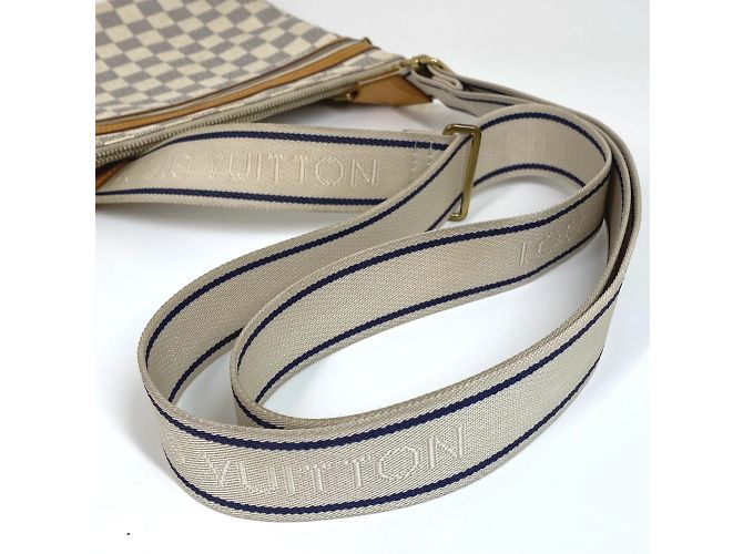Borsa a tracolla Pochette Bosphore Damier Azur di Louis Vuitton Bianco Blu - vista 12
