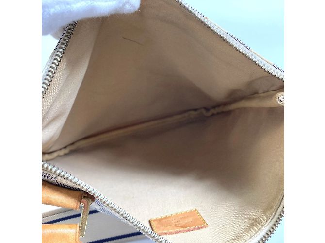 Borsa a tracolla Pochette Bosphore Damier Azur di Louis Vuitton Bianco Blu - vista 14