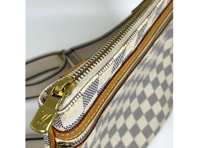 Borsa a tracolla Pochette Bosphore Damier Azur di Louis Vuitton Bianco Blu - vista 4